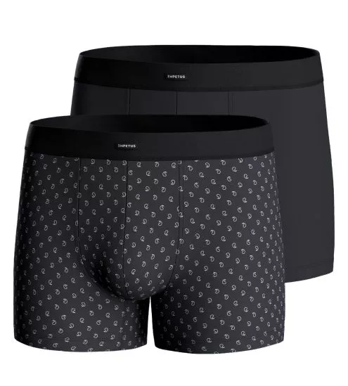 Lot de 2 Boxers Ceinture Confort Marine