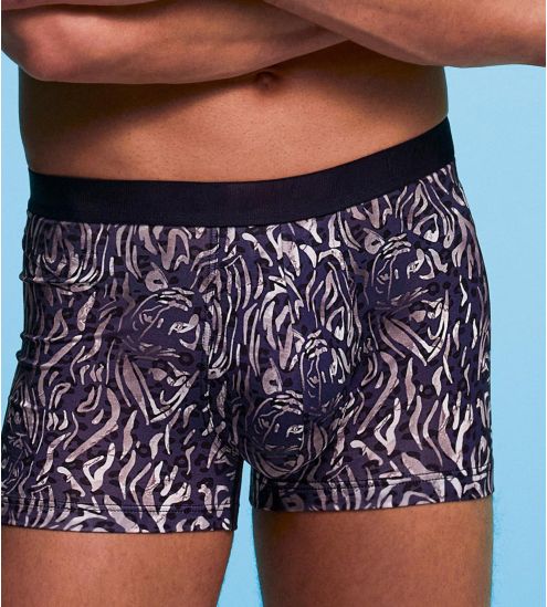 Boxer en Lyocell imprimé Blue/Black/White