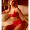 Slip taille haute Rétro Jhana Fiesta Rouge