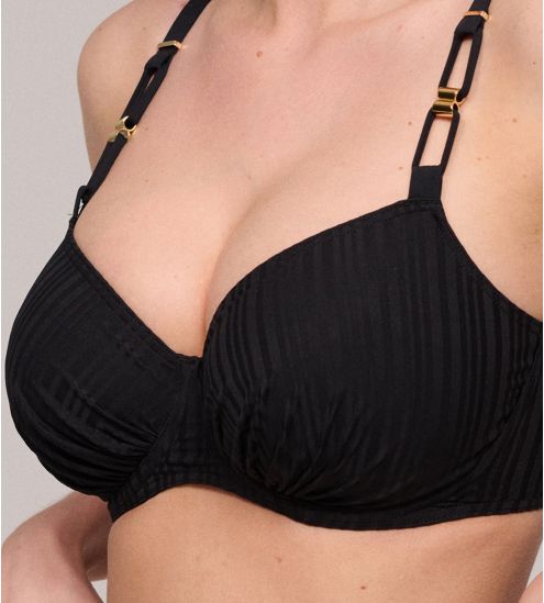 Haut de maillot de bain emboîtant Kiruna Noir