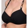 Haut de maillot de bain emboîtant Kiruna Noir