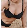 Haut de maillot de bain emboîtant Kiruna Noir