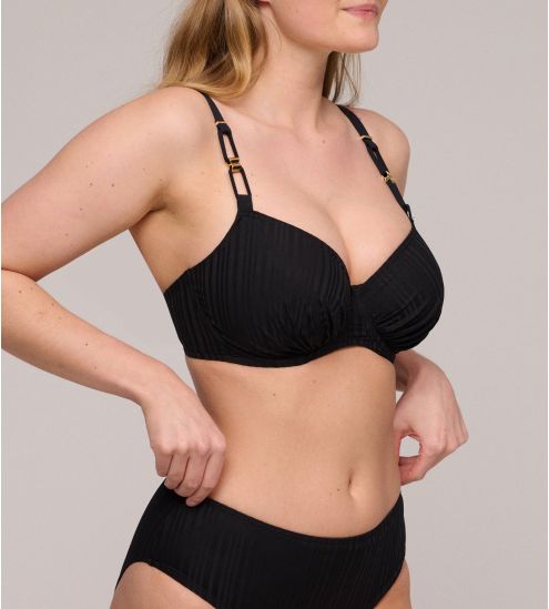 Haut de maillot de bain emboîtant Kiruna Noir