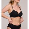 Haut de maillot de bain emboîtant Kiruna Noir