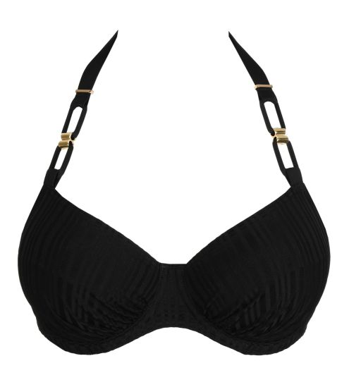 Haut de maillot de bain emboîtant Kiruna Noir