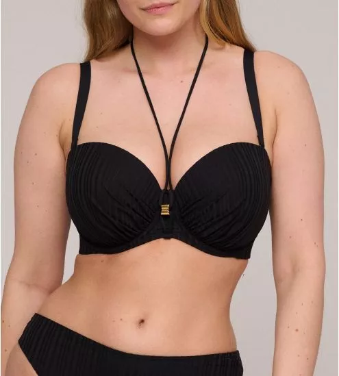 Haut de maillot de bain bandeau mousse Kiruna Noir