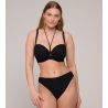 Haut de maillot de bain bandeau mousse Kiruna Noir