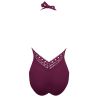 Maillot de bain 1 pièce séduction AJOURAGE COUTURE Ajourage Prune