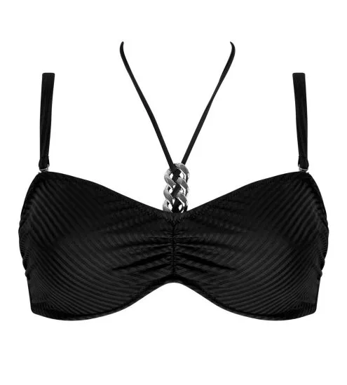 Haut de maillot de bain bandeau souple La Stricto Chic Noir