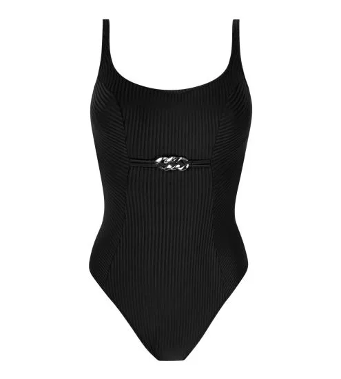 Maillot de bain une pièce nageur maintien La Stricto Chic Noir