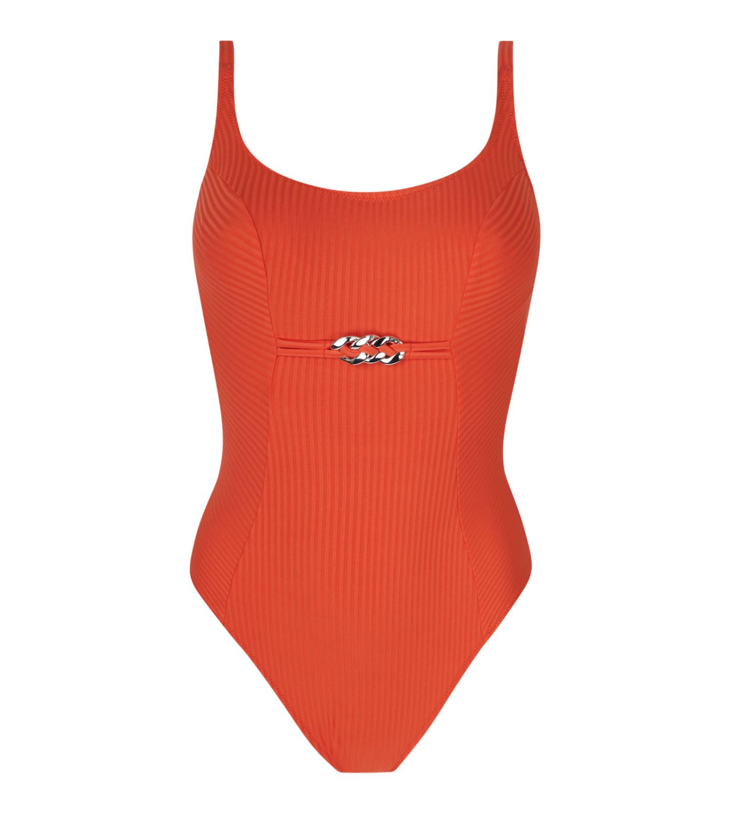 Maillot de bain une pièce nageur maintien La Stricto Chic Orange