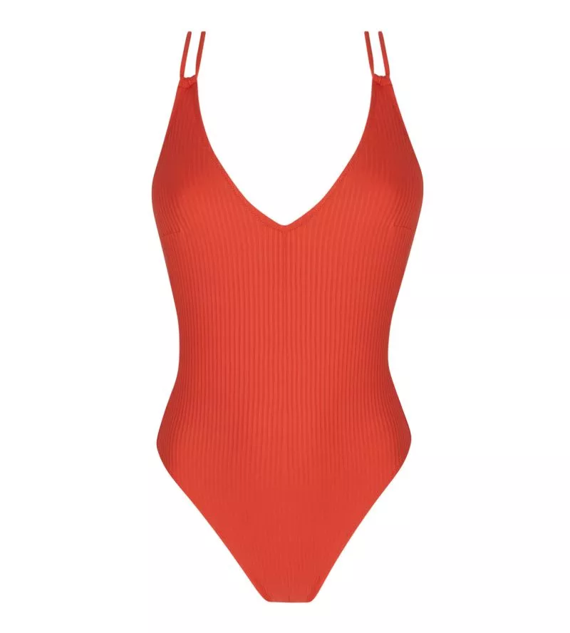 Maillot de bain une pièce Nageur La Stricto Chic Orange