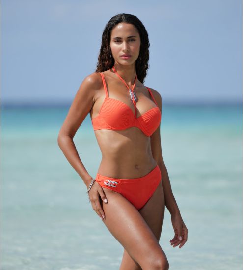 Haut de maillot de bain coques progressives La Stricto Chic Orange