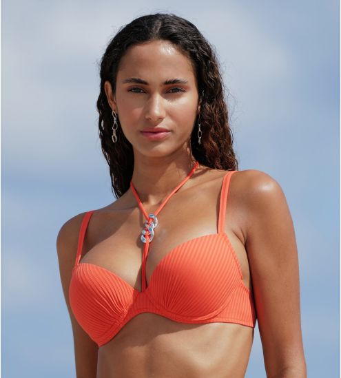 Haut de maillot de bain coques progressives La Stricto Chic Orange