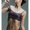 Brassière SoftStretch à bretelles fines Imprimé Encre Scintillant