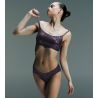 Brassière SoftStretch à bretelles fines Imprimé Encre Scintillant