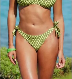 Bas de maillot de bain à nouer La Pétillante Bulles Green