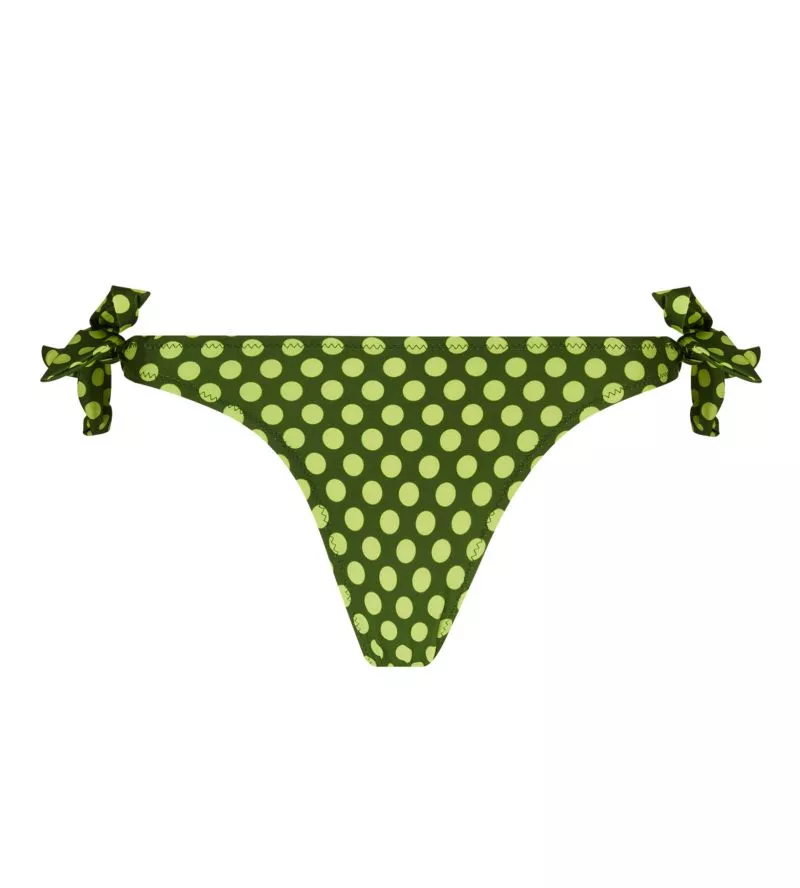 Bas de maillot de bain à nouer La Pétillante Bulles Green