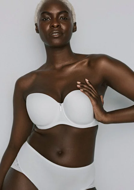 Lingerie basique blanche grande taille pour le quotidien, Primadonna, Twixie