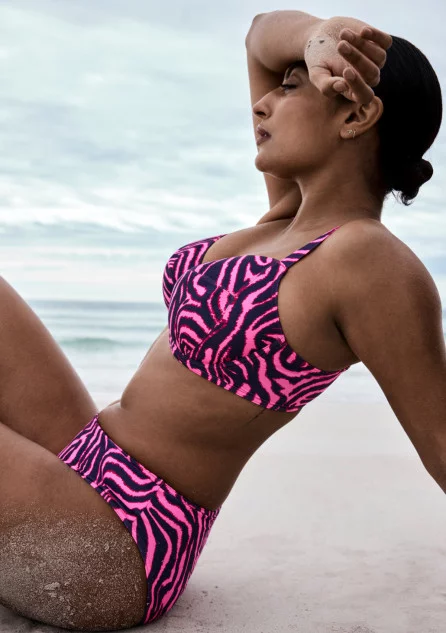 Maillots de bain colorés imprimé rose et noir, Primadonna Swim